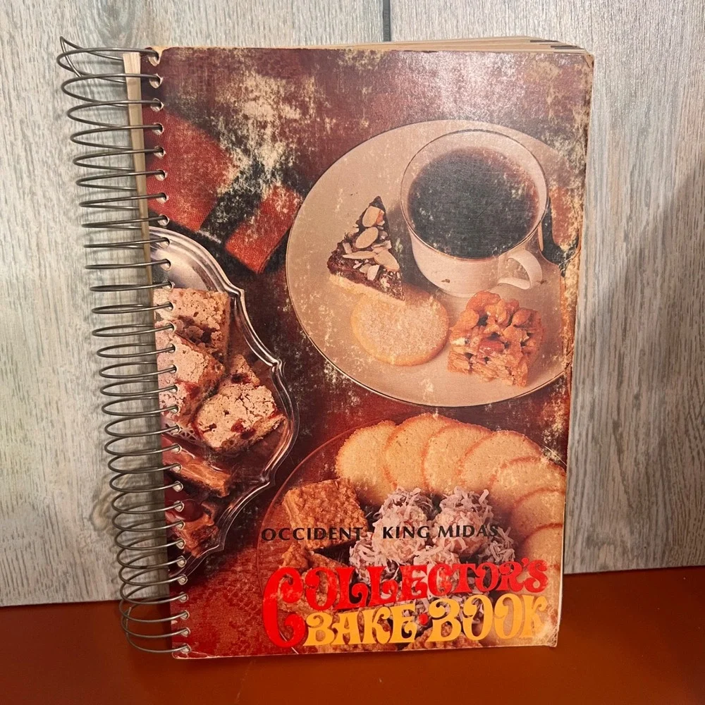 Occident King Midas Collectors Bake Book Vintage Spiral Cookbook Cookies Pies